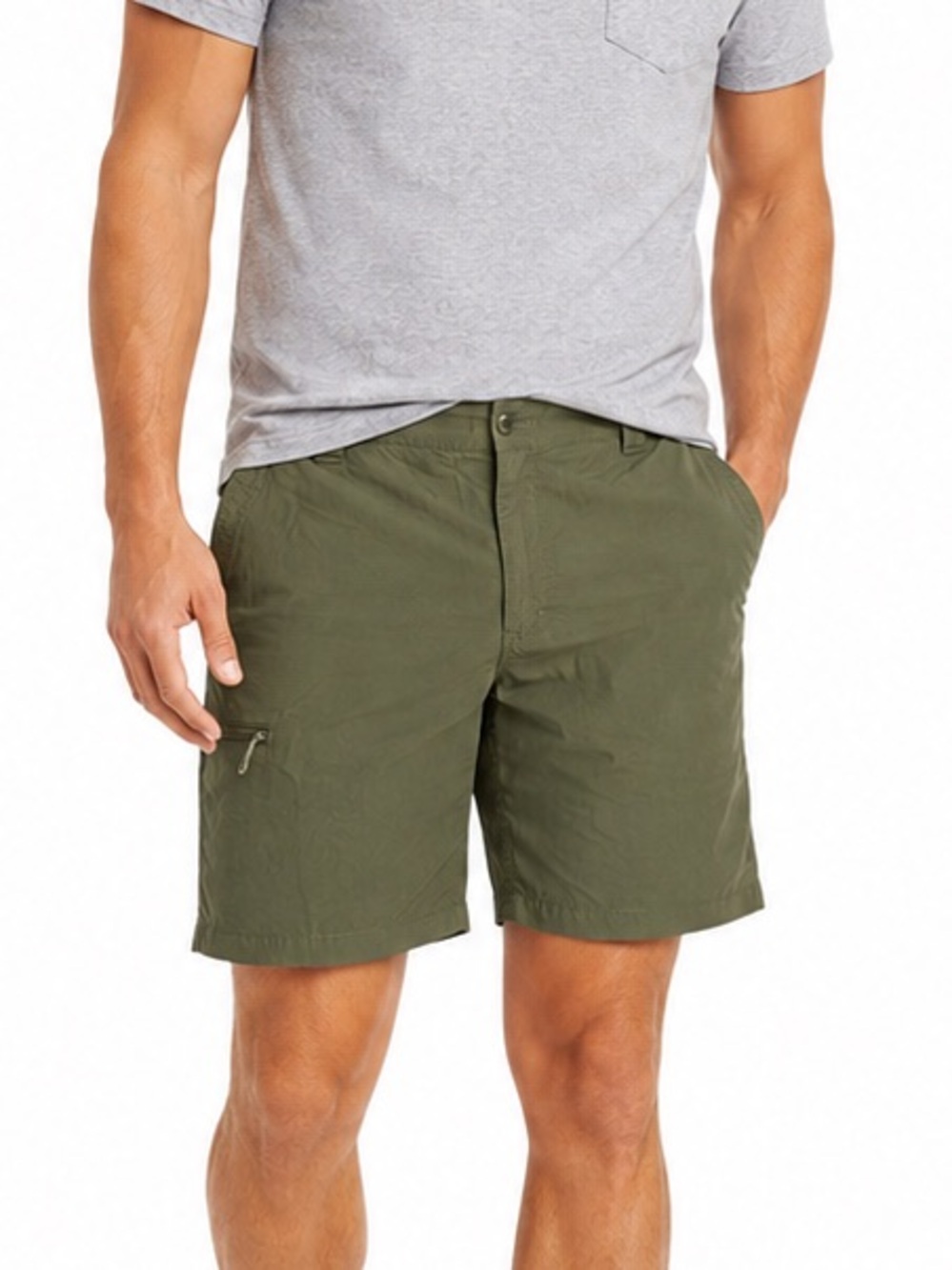 Orvis Men's Jackson Stretch Olive Green Utility Hybrid Shorts Size XL